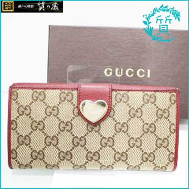 グッチGUCCIのGG柄 ハートホック長財布203550 ！買取価格