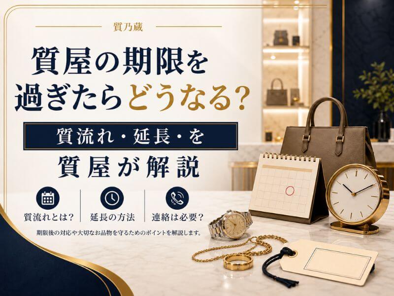 質屋の期限を過ぎたらどうなる？