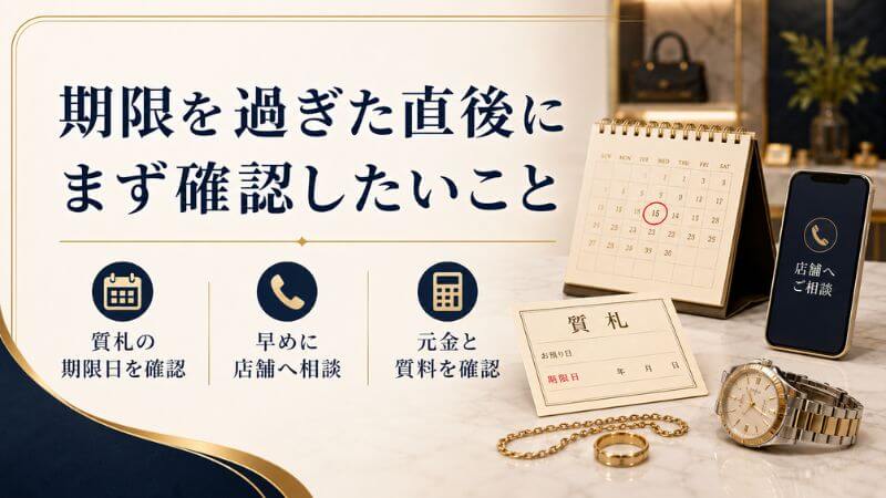期限を過ぎた直後にまず確認したいこと