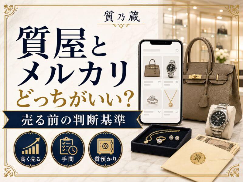 質屋とメルカリはどっちがいい