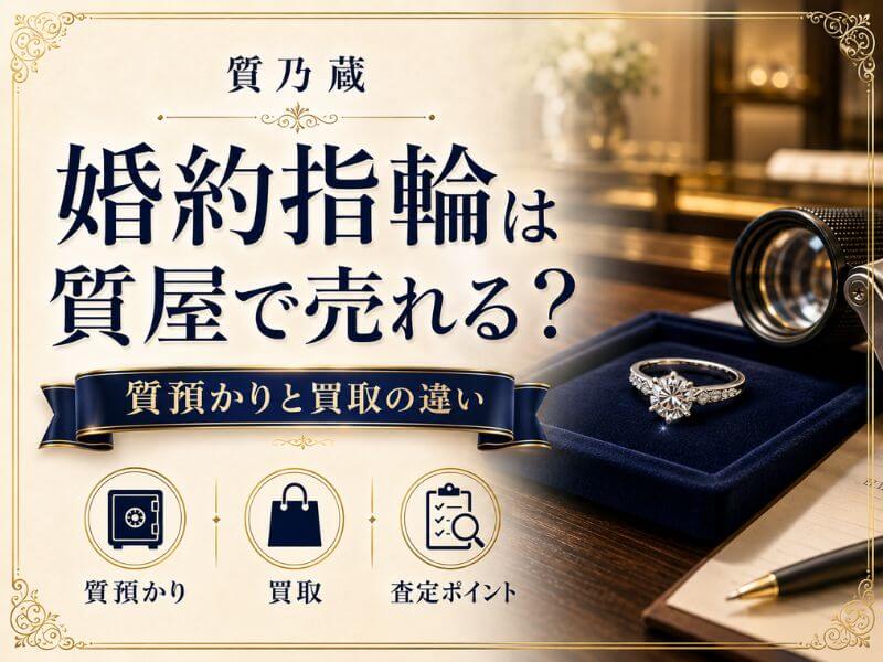 婚約指輪は質屋で売れる